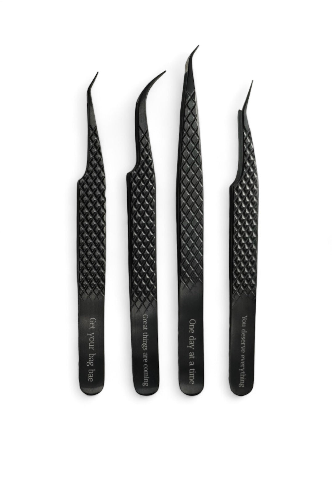 Elegant Matte Black Tweezers