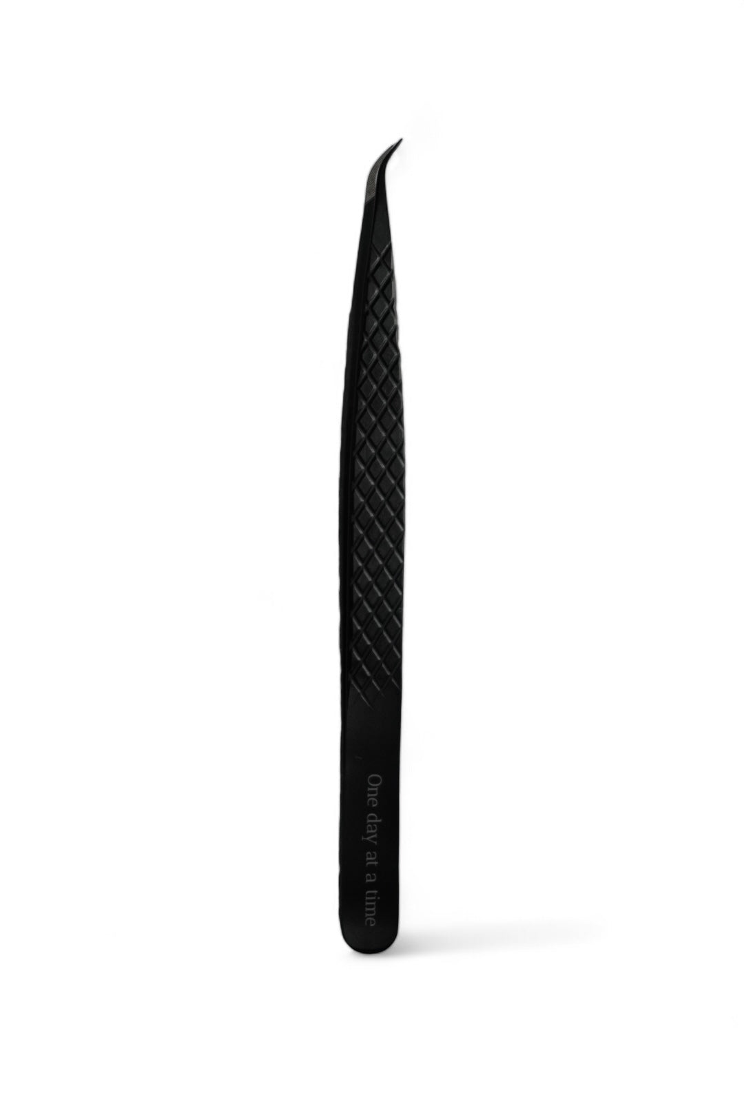 Elegant Matte Black Tweezers